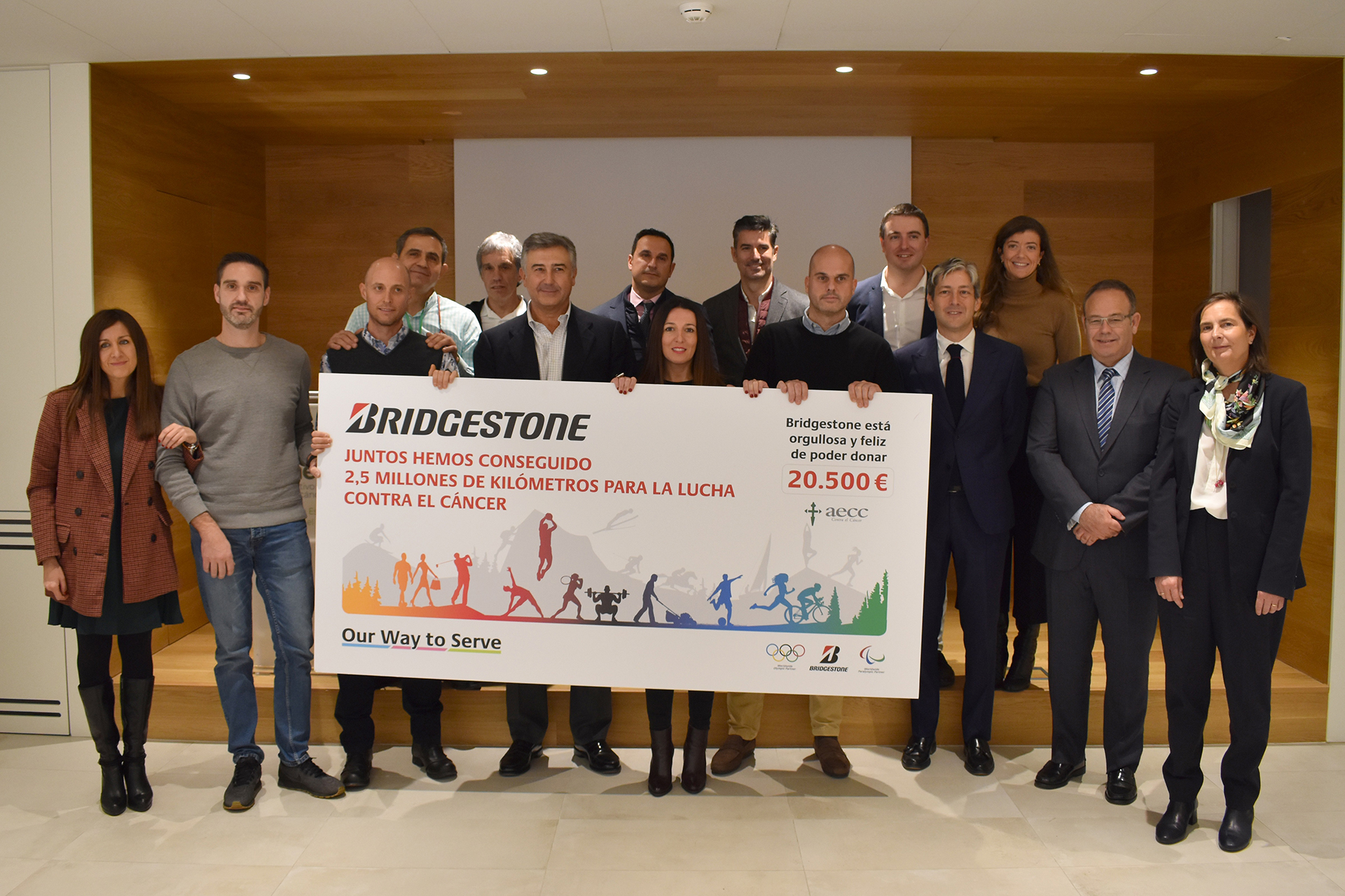 Bridgestone contribuye con 20.500 € a un proyecto de investigación de la AECC sobre cáncer infantil